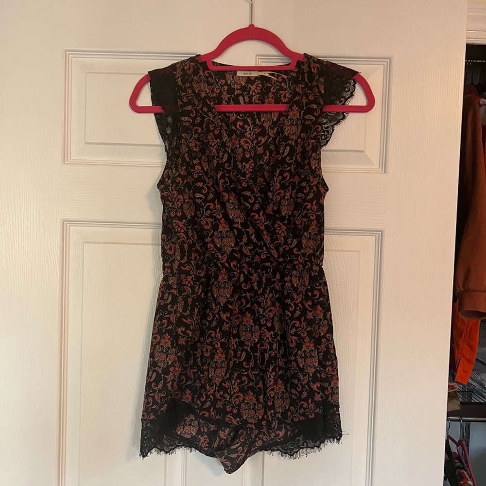 Urban outfitters floral lace romper